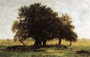 Oak Trees near Apremont Theodore Rousseau